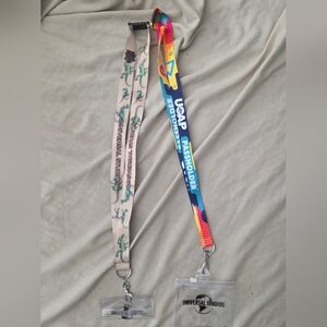 Universal Studios Lanyard Lot RARE Jurassic Park & UOAP Good Cond.